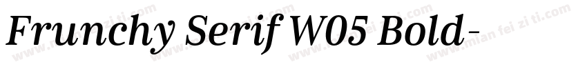 Frunchy Serif W05 Bold字体转换